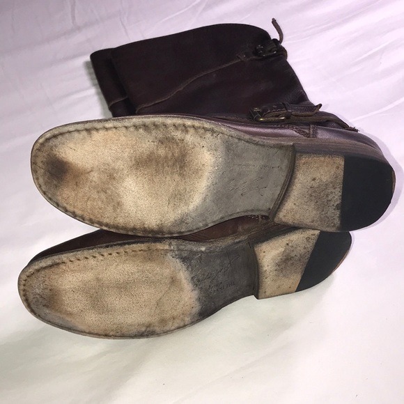 Frye brown leather Phillip riding boots size 7 US - Picture 5 of 8